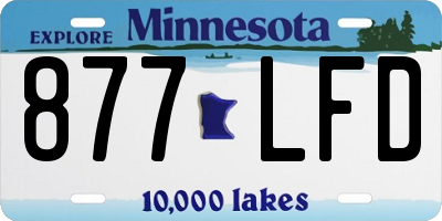 MN license plate 877LFD