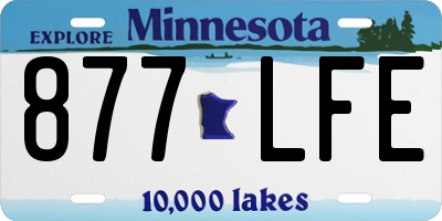 MN license plate 877LFE