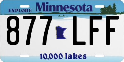 MN license plate 877LFF