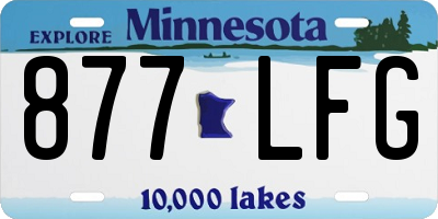 MN license plate 877LFG
