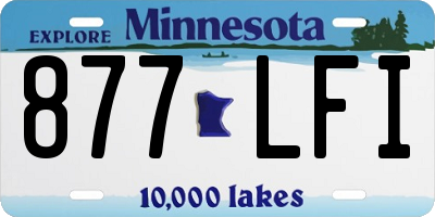 MN license plate 877LFI