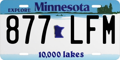 MN license plate 877LFM