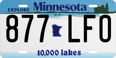 MN license plate 877LFO