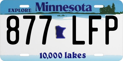 MN license plate 877LFP
