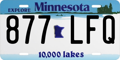 MN license plate 877LFQ