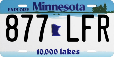 MN license plate 877LFR