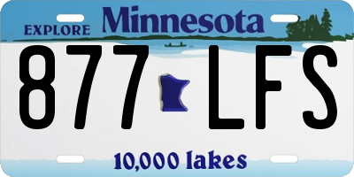 MN license plate 877LFS