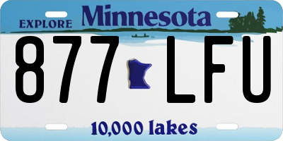 MN license plate 877LFU