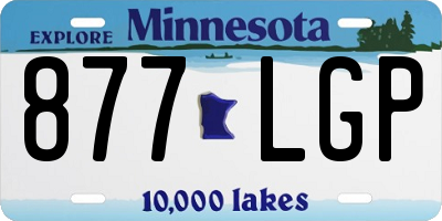 MN license plate 877LGP