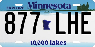 MN license plate 877LHE