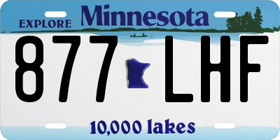 MN license plate 877LHF