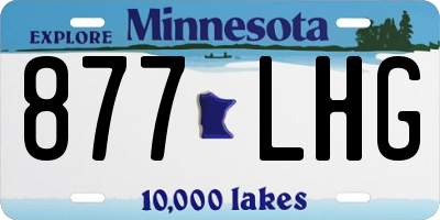MN license plate 877LHG