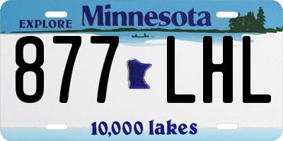 MN license plate 877LHL