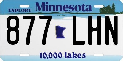 MN license plate 877LHN