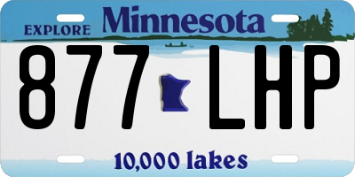 MN license plate 877LHP