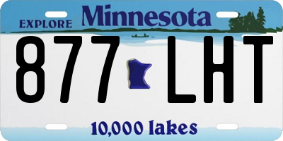 MN license plate 877LHT