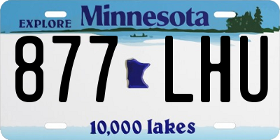 MN license plate 877LHU