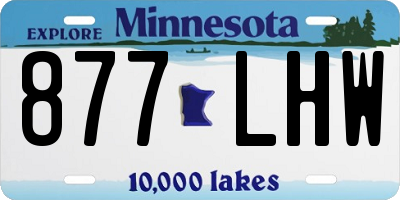 MN license plate 877LHW