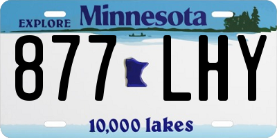 MN license plate 877LHY