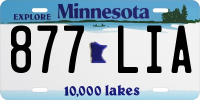 MN license plate 877LIA