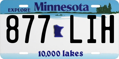 MN license plate 877LIH