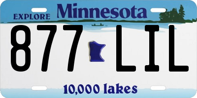 MN license plate 877LIL