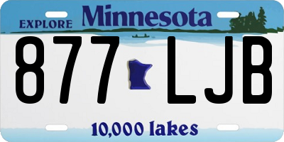 MN license plate 877LJB