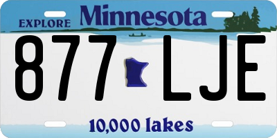 MN license plate 877LJE