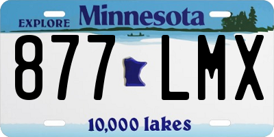 MN license plate 877LMX