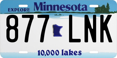 MN license plate 877LNK
