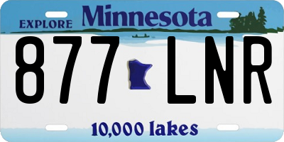 MN license plate 877LNR