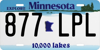 MN license plate 877LPL
