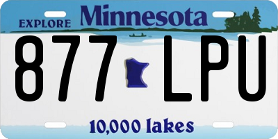 MN license plate 877LPU