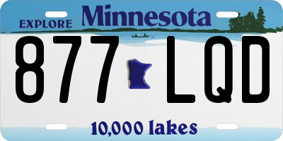MN license plate 877LQD