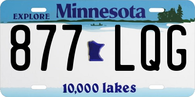MN license plate 877LQG