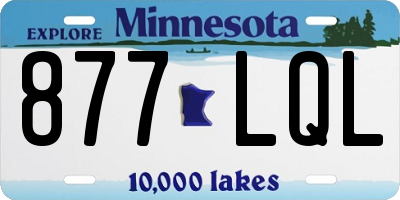 MN license plate 877LQL