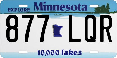 MN license plate 877LQR