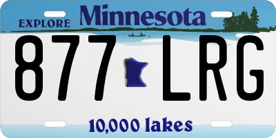MN license plate 877LRG