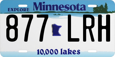 MN license plate 877LRH