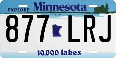 MN license plate 877LRJ