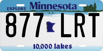 MN license plate 877LRT