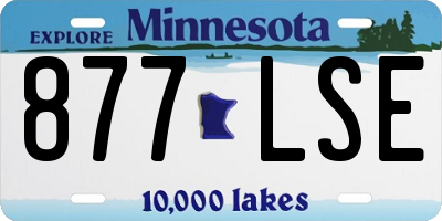 MN license plate 877LSE