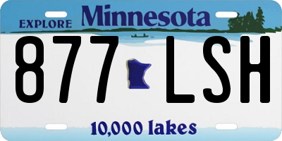 MN license plate 877LSH