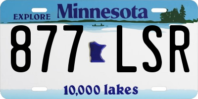 MN license plate 877LSR