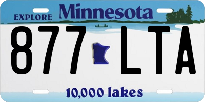 MN license plate 877LTA
