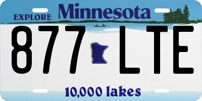 MN license plate 877LTE