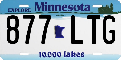 MN license plate 877LTG