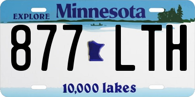 MN license plate 877LTH