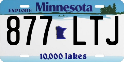 MN license plate 877LTJ