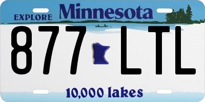 MN license plate 877LTL